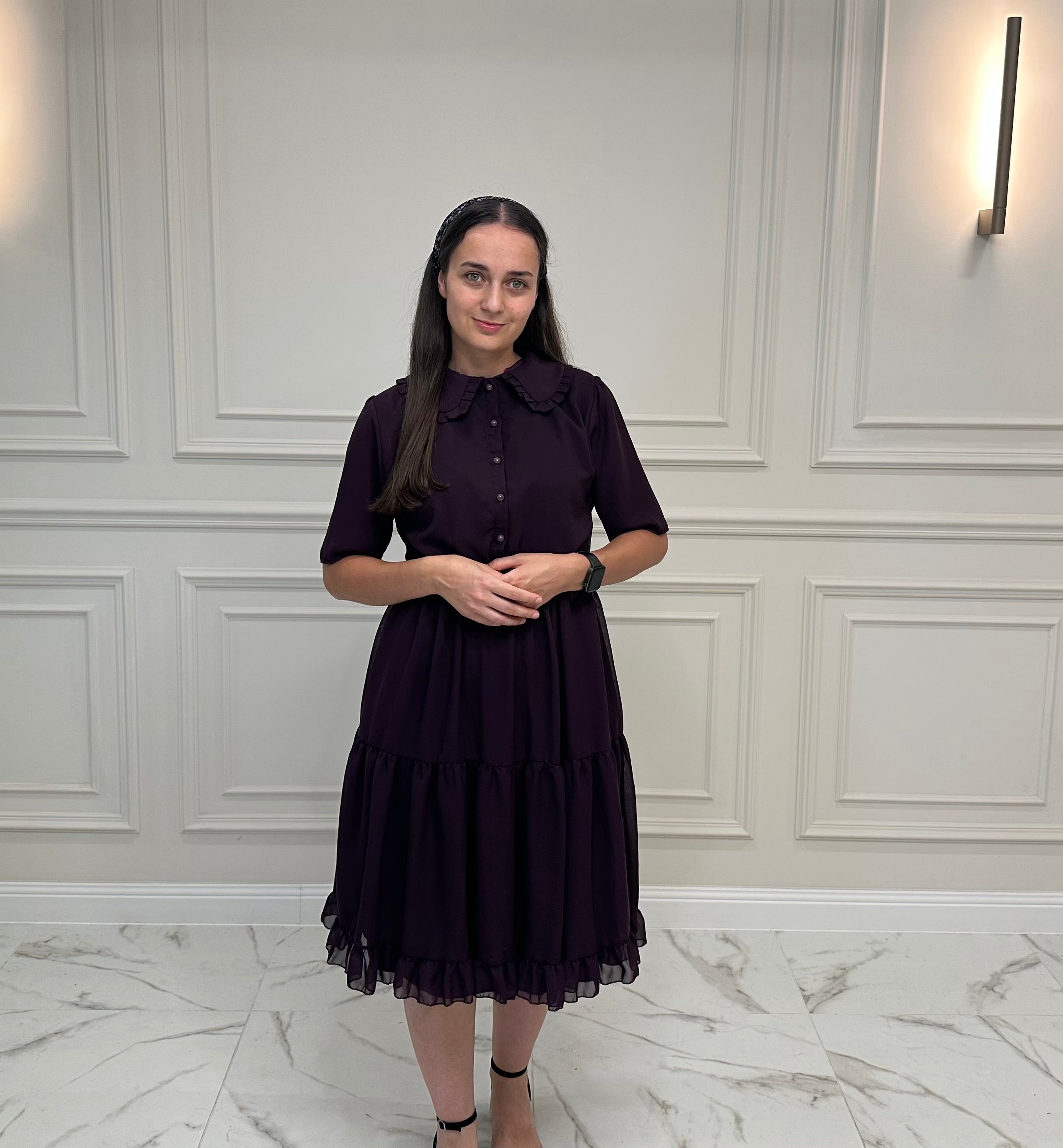 Rochie elegantă din voal