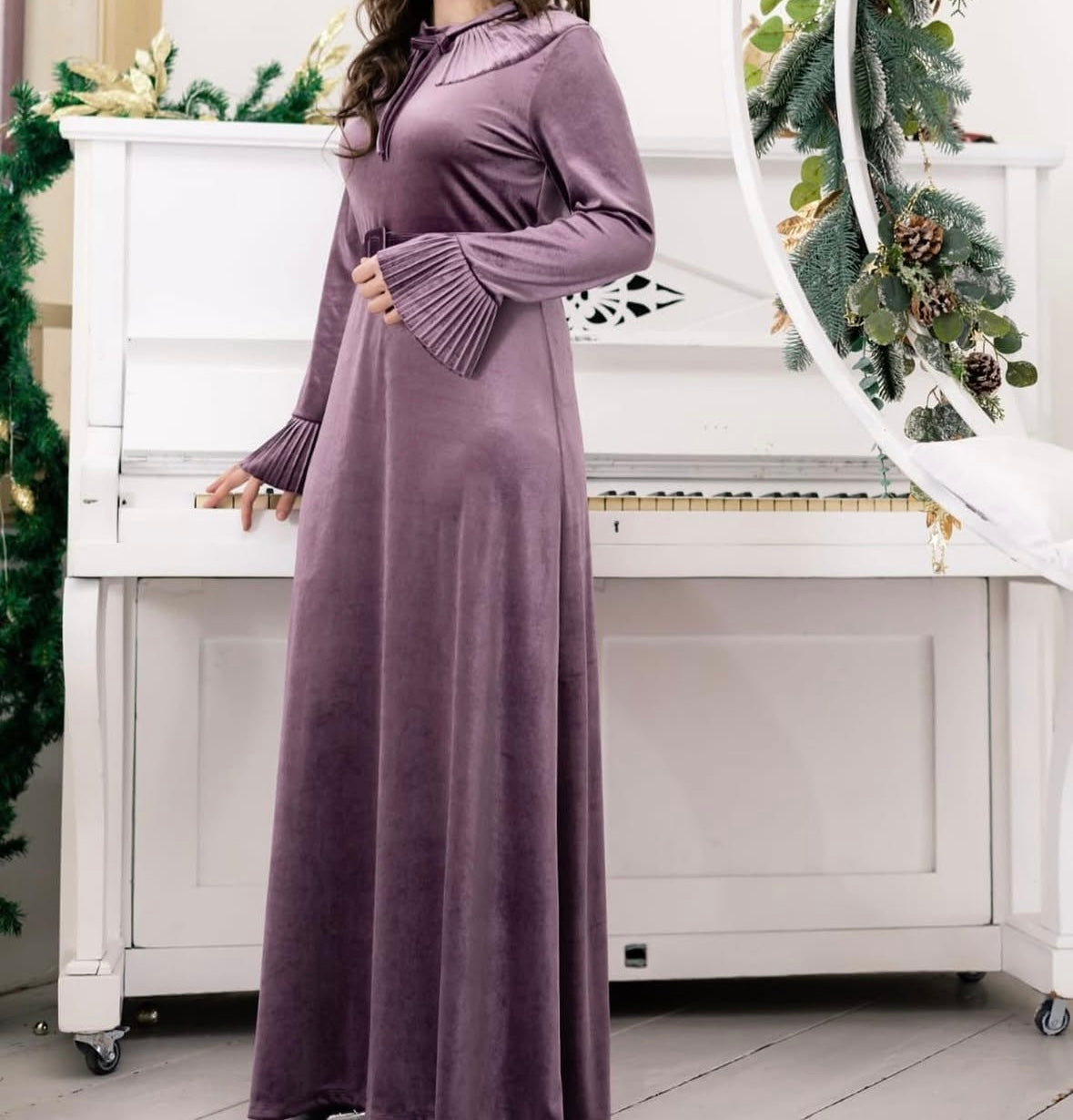 Rochie din catifea elegantă