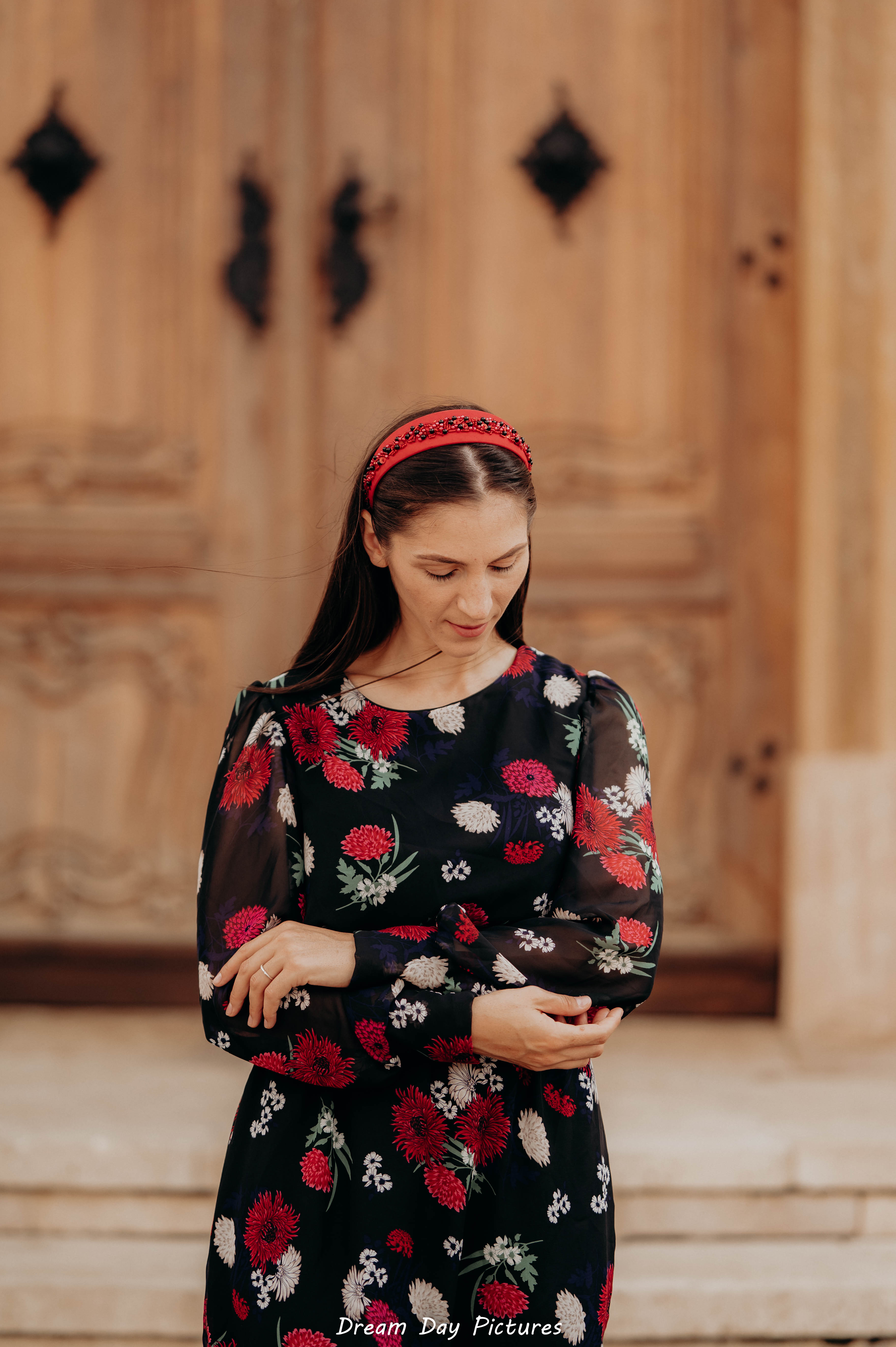 Rochie elegantă cu imprimeu floral