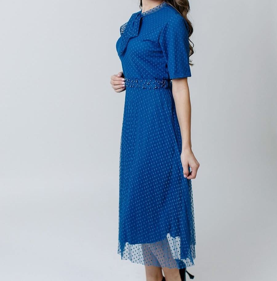 Rochie midi plisată din Tulle