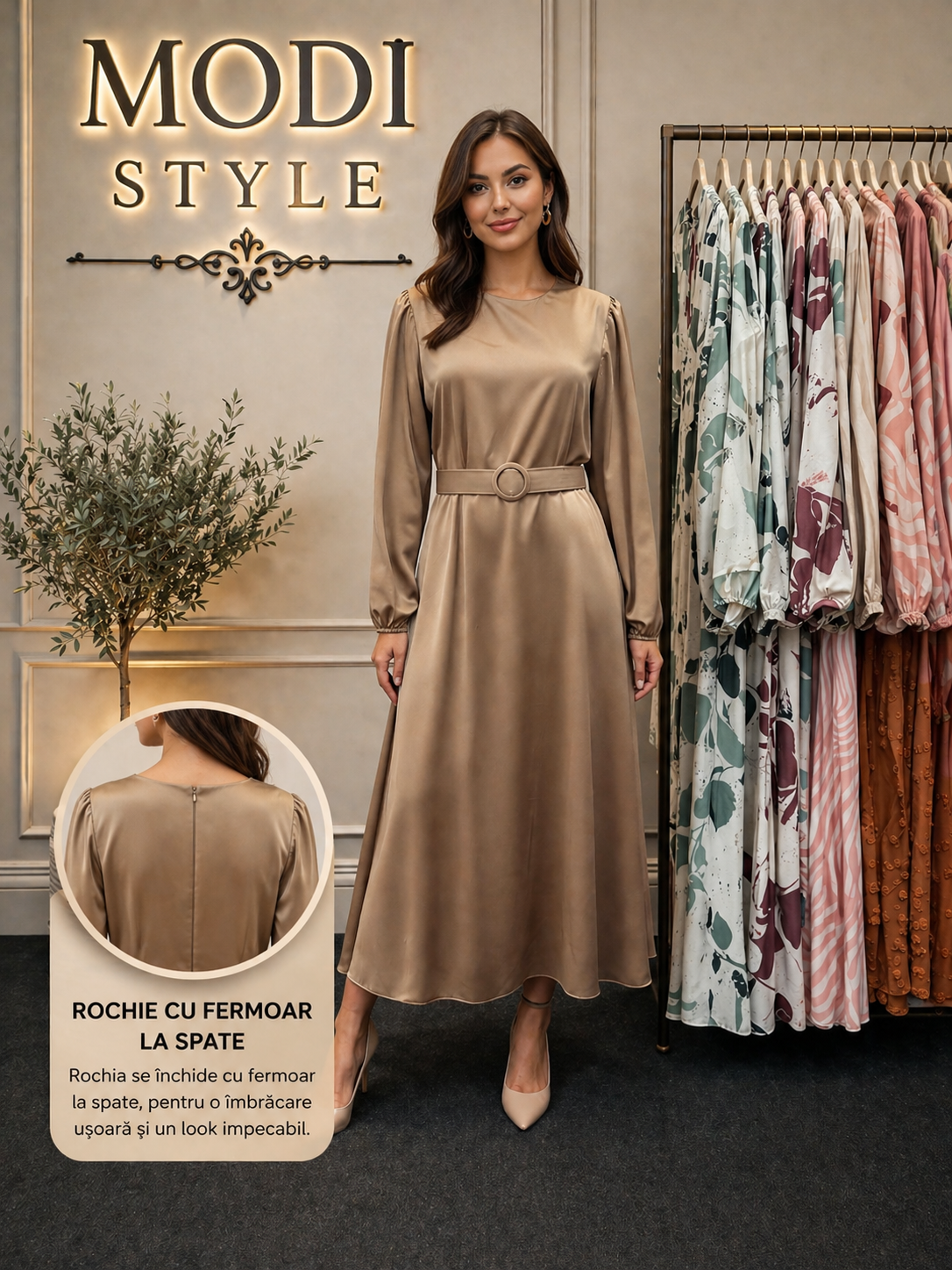 Rochie elegantă din tafta