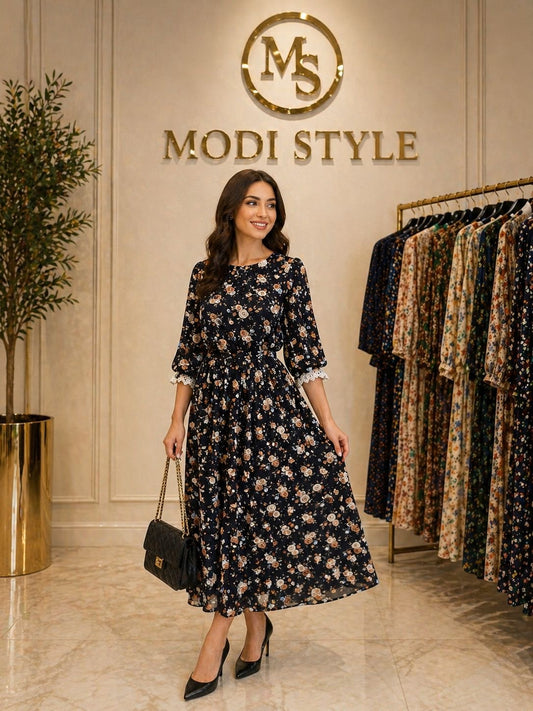 Rochie cu imprimeu floral