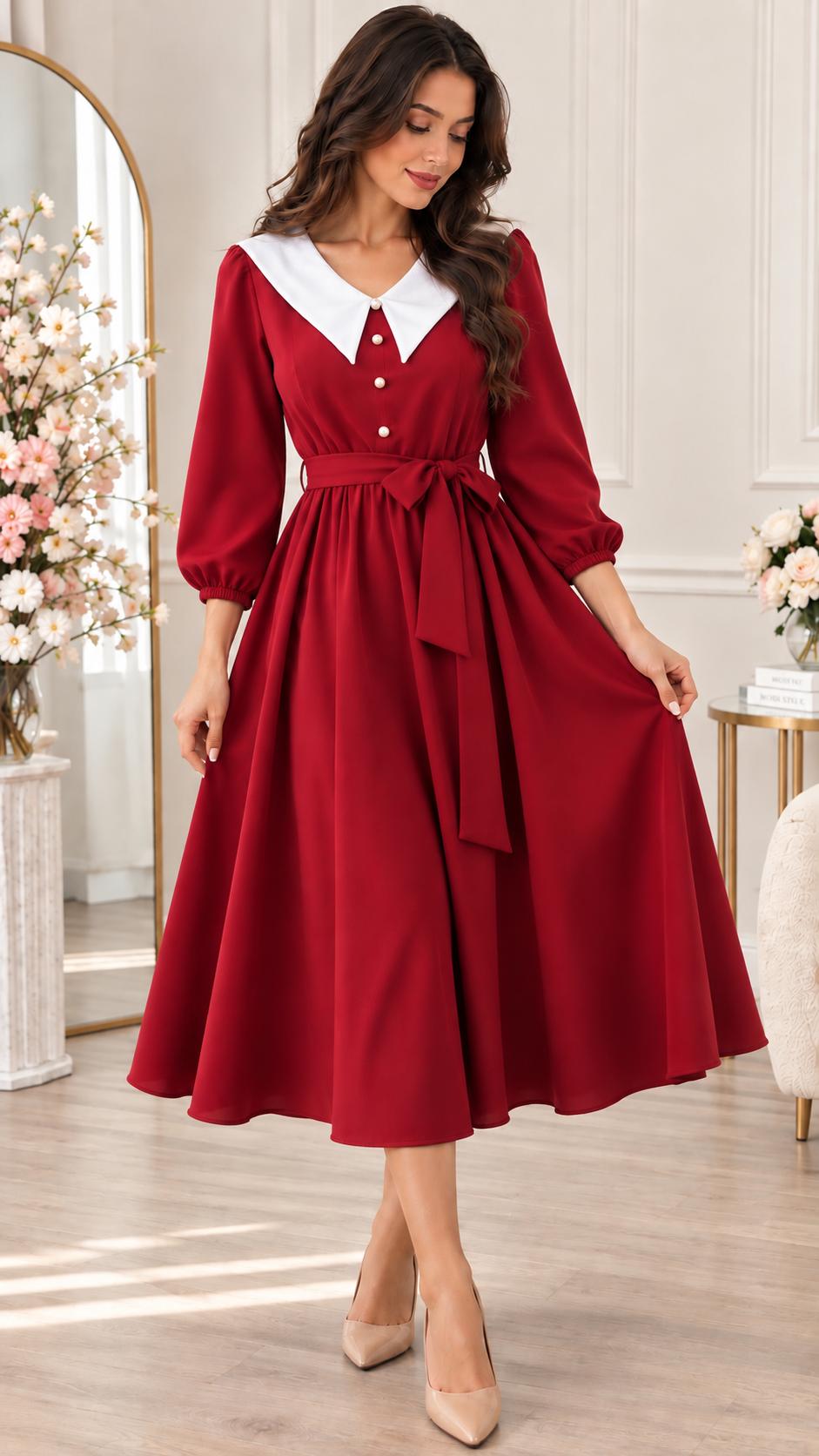 Rochie elegantă-roșu