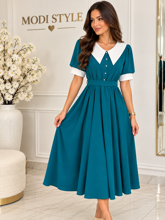 Rochie elegantă-turcoaz