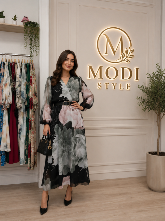 Rochie elegantă cu curea