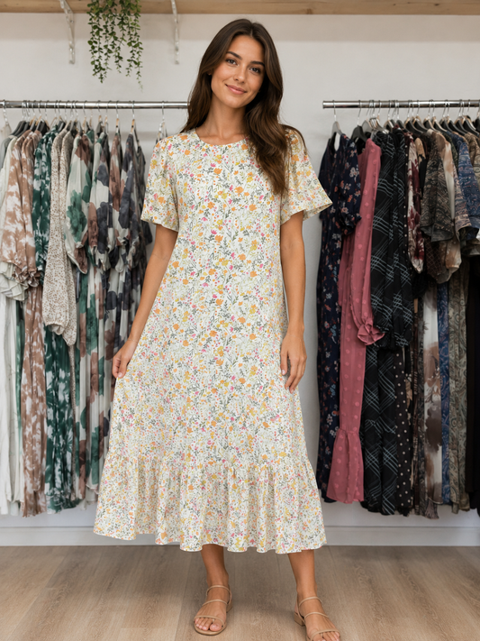 Rochie cu imprimeu floral
