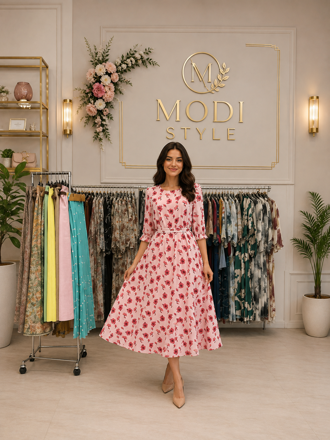 Rochie cu imprimeu floral