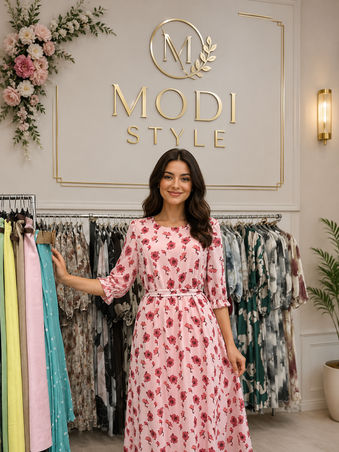 Rochie cu imprimeu floral