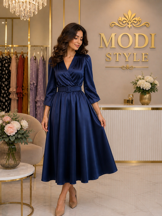 Rochie din tafta blumarin