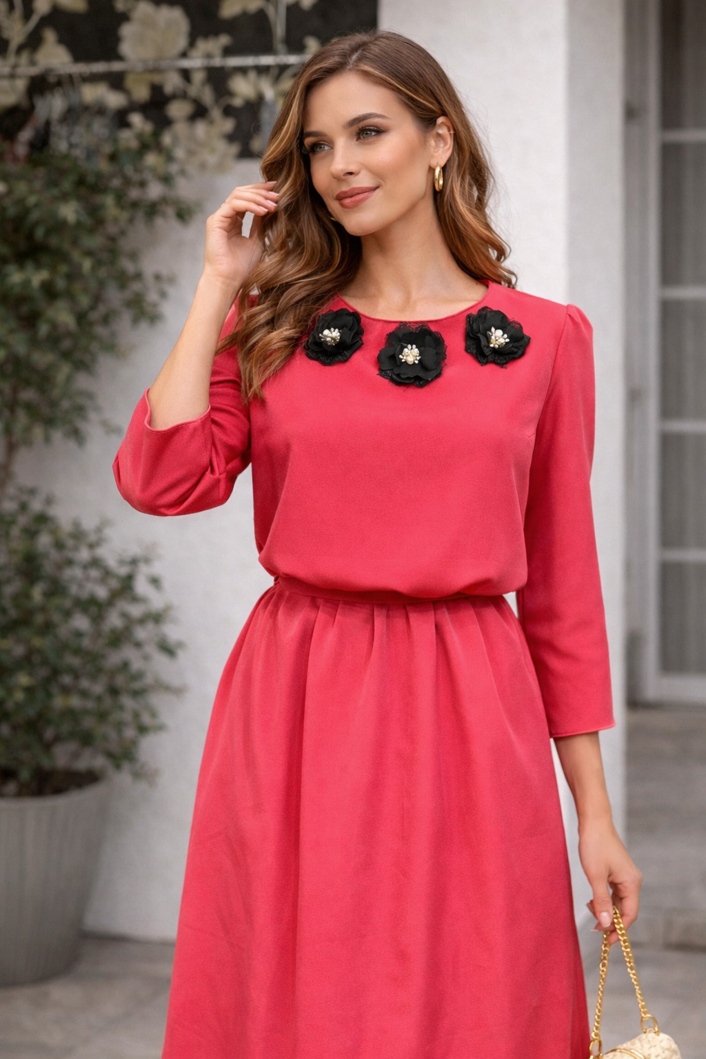 Rochie cu aplicatii
