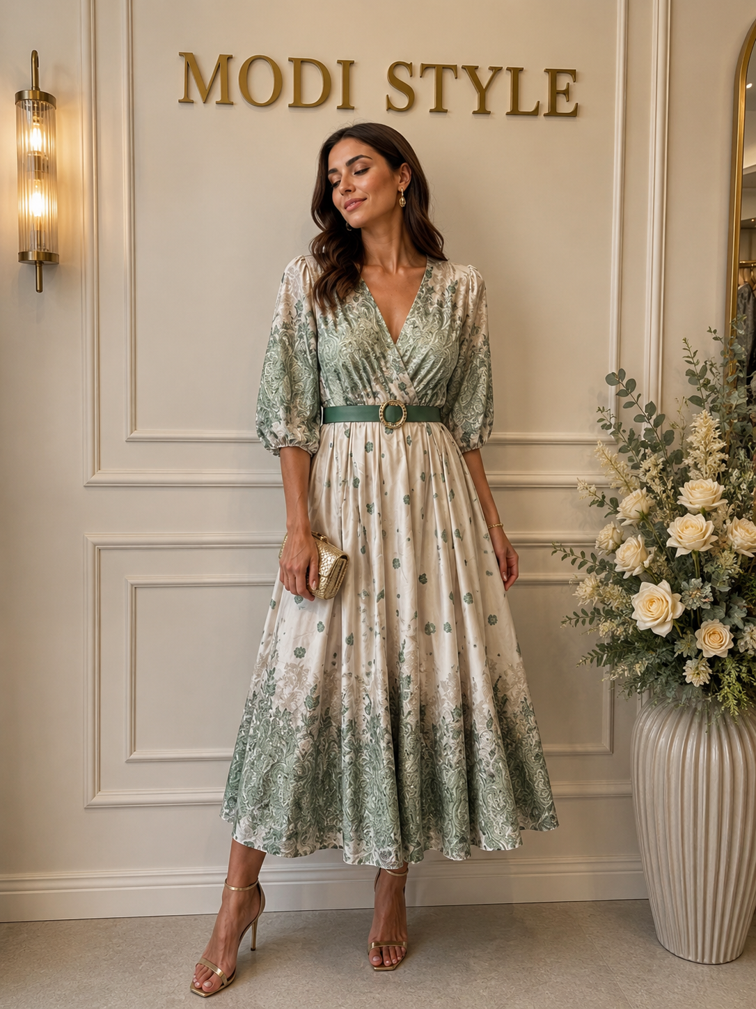 Rochie elegantă din satin