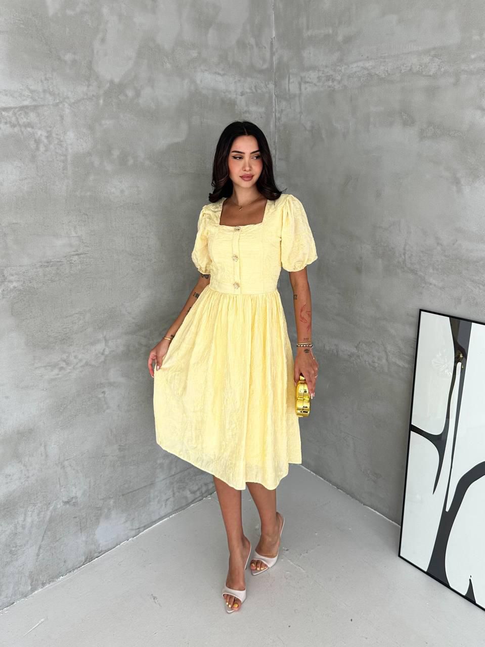 Rochie elegantă-galben