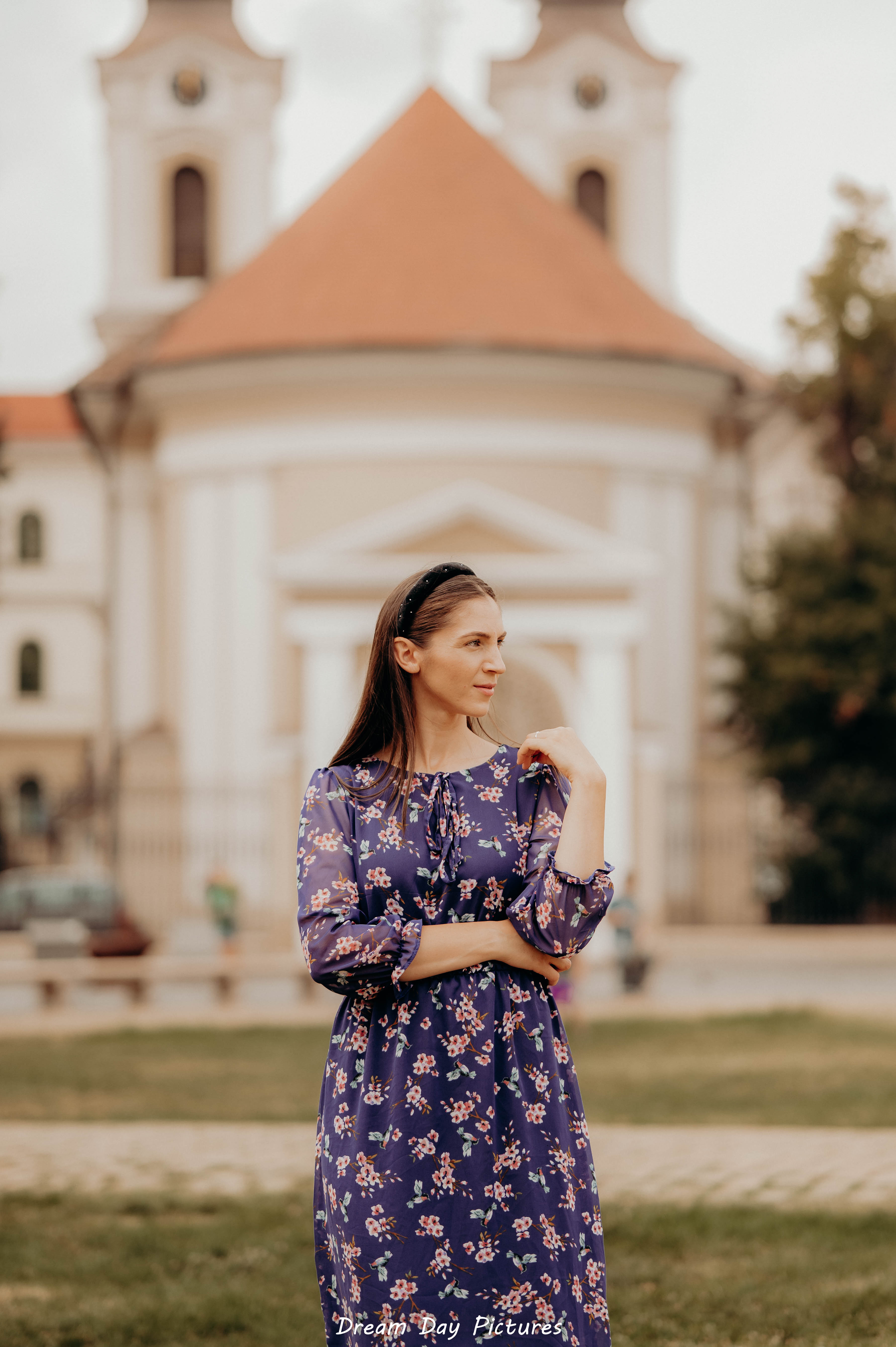 Rochie elegantă cu imprimeu floral