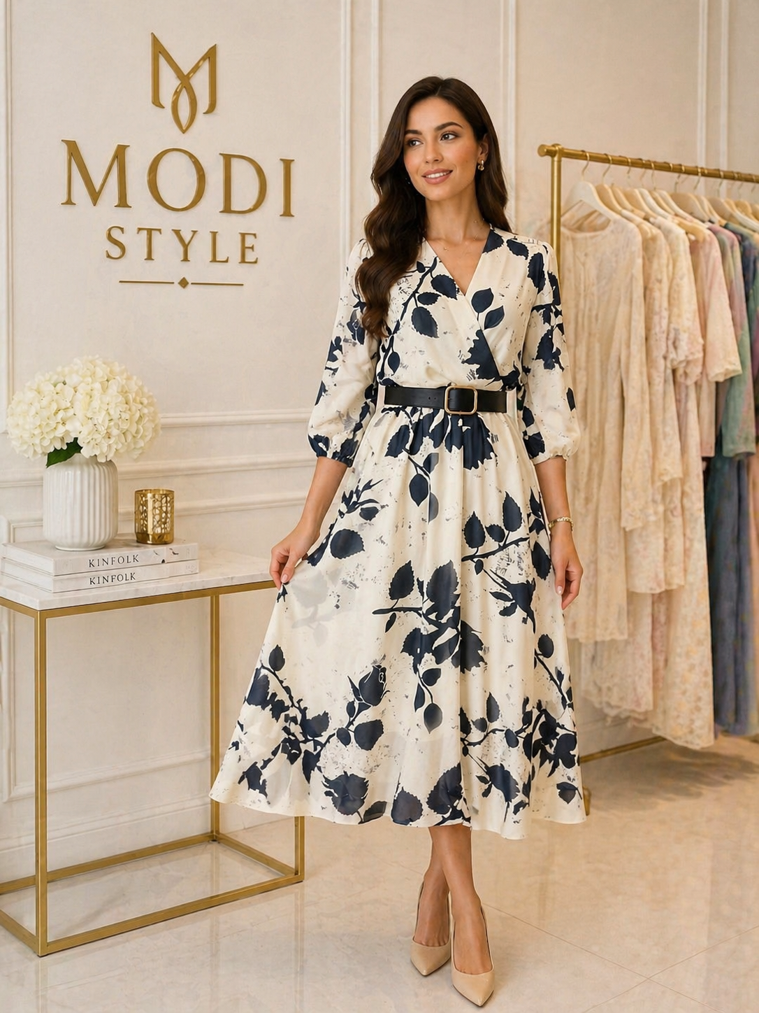 Rochie elegantă cu curea