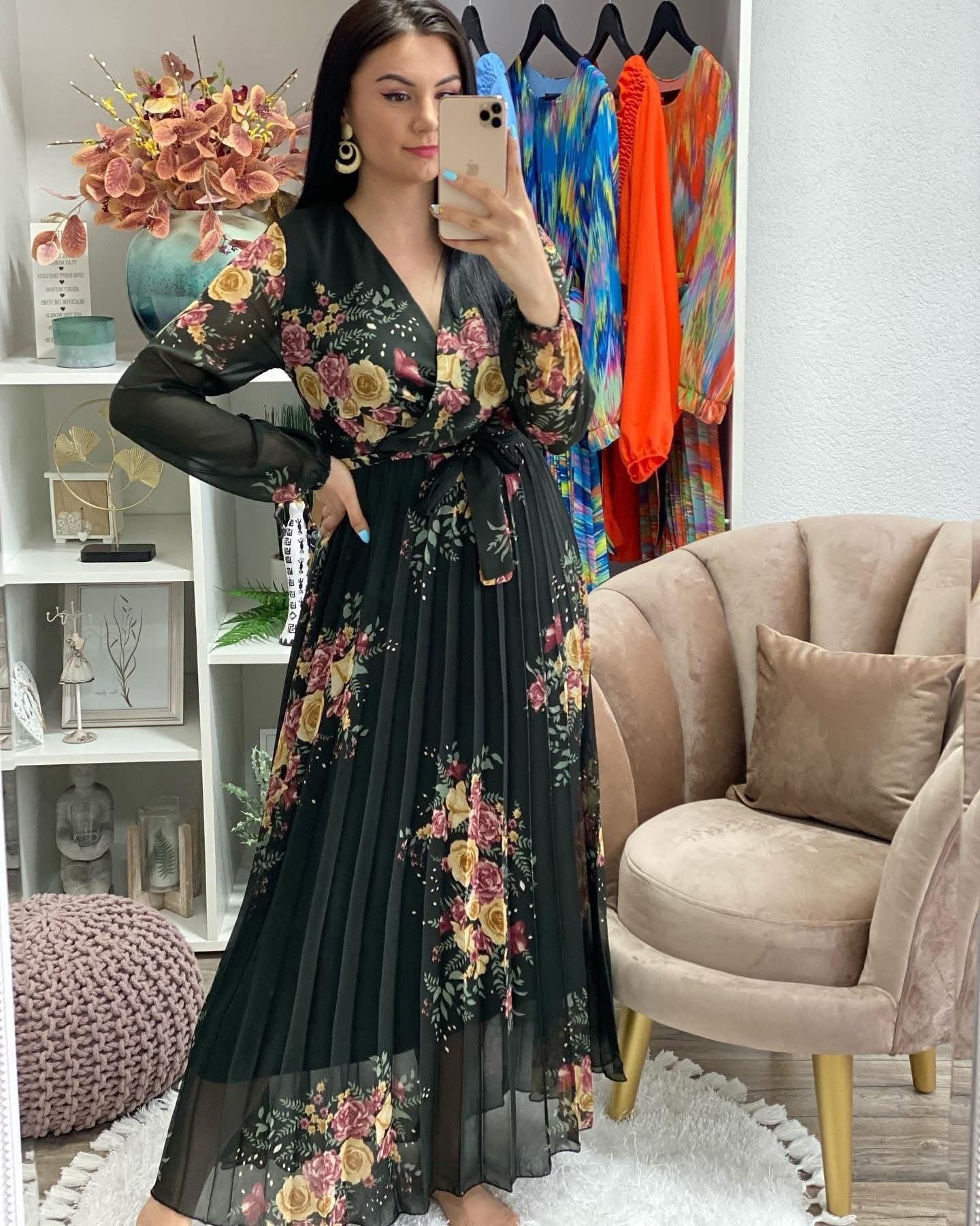 Rochie cu imprimeu floral