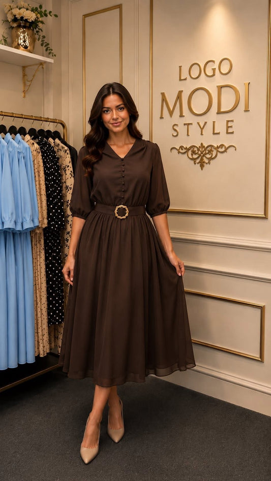 Rochie maro mărime mare