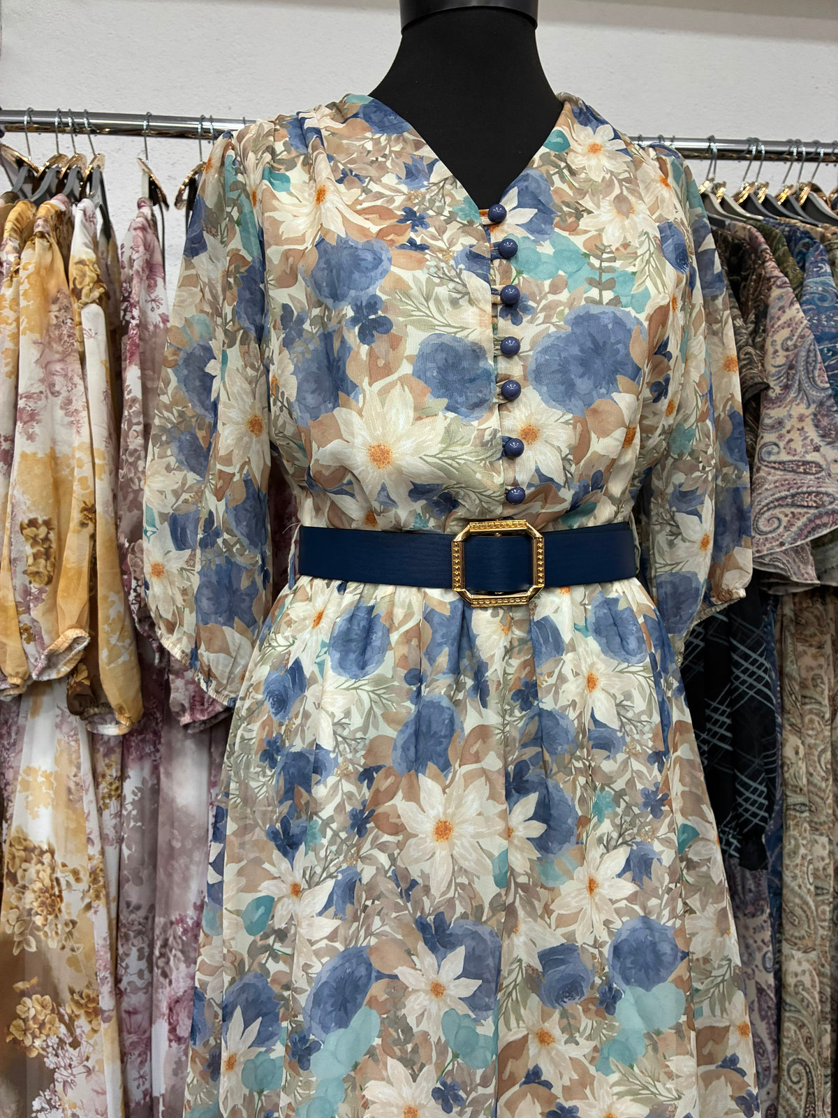 Rochie elegantă cu imprimeu floral