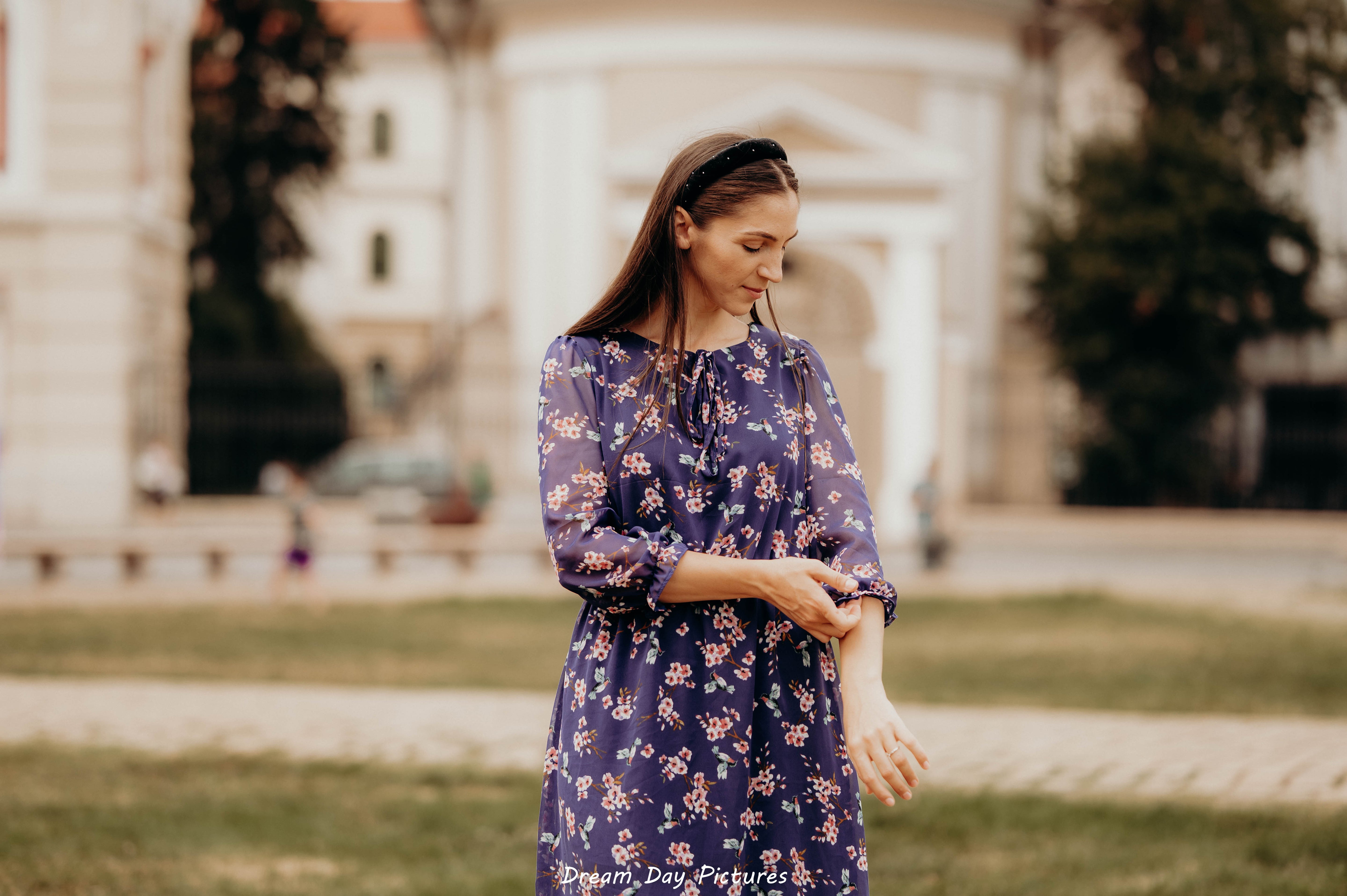 Rochie elegantă cu imprimeu floral