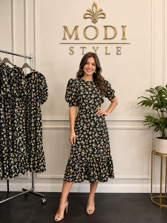 Rochie cu imprimeu floral de vară