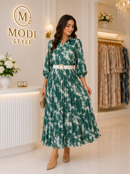 Rochie  elegantă cu nasturi funcționali