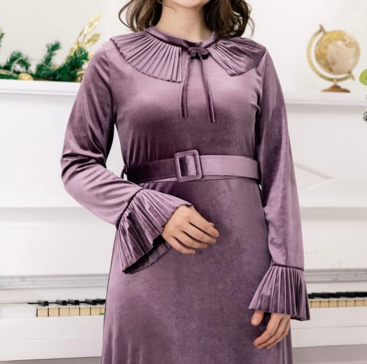 Rochie din catifea elegantă