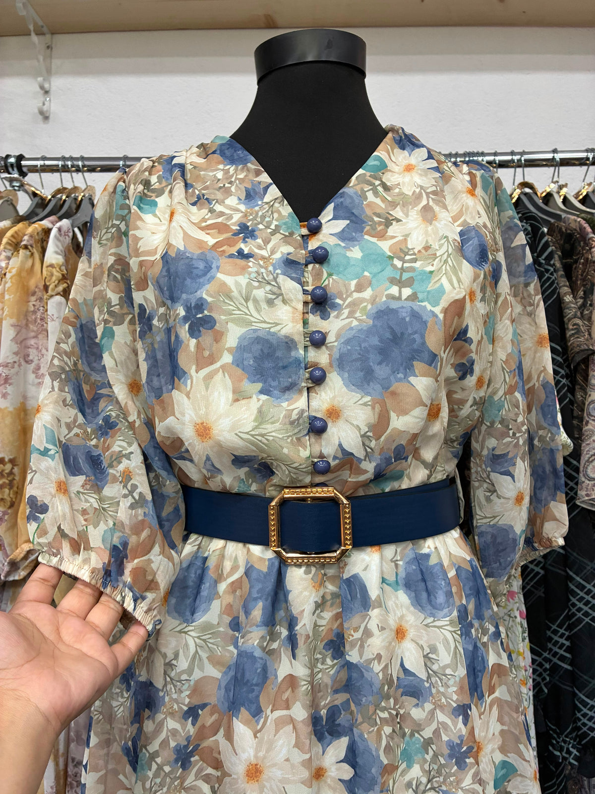 Rochie elegantă cu imprimeu floral