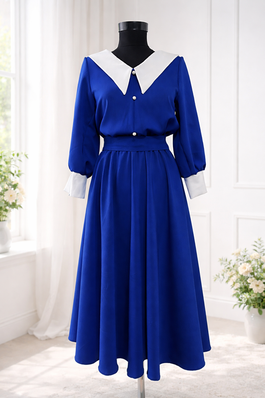 Rochie elegantă cu guleraș