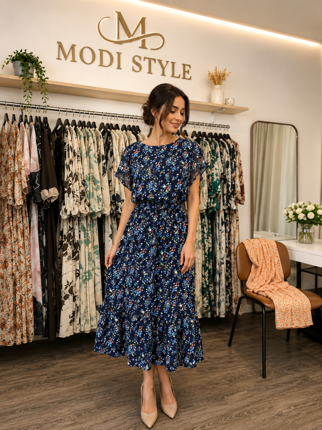 Rochie cu imprimeu floral