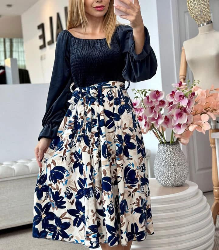 Rochie din catifea si cocolino