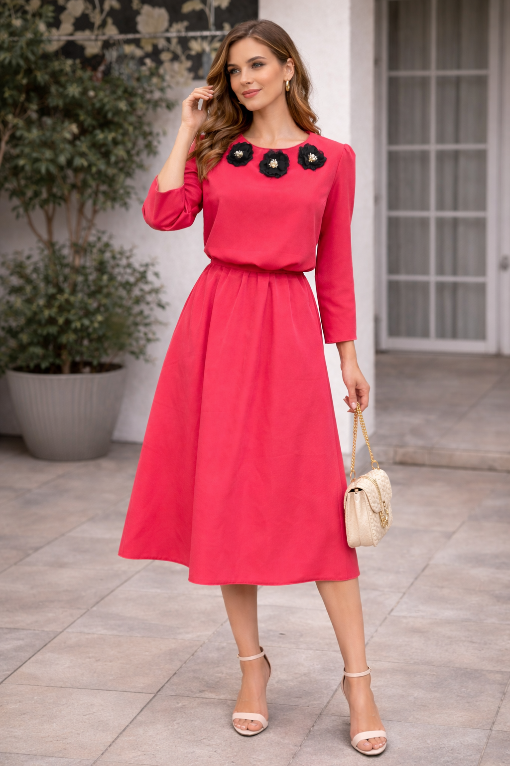 Rochie cu aplicatii