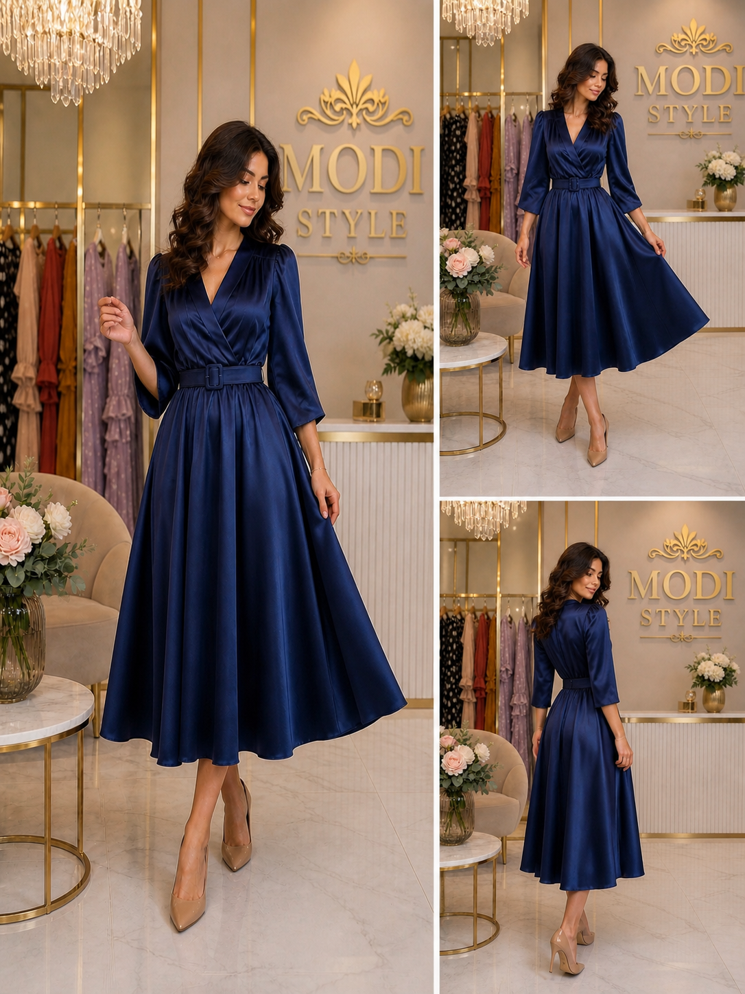 Rochie din tafta blumarin