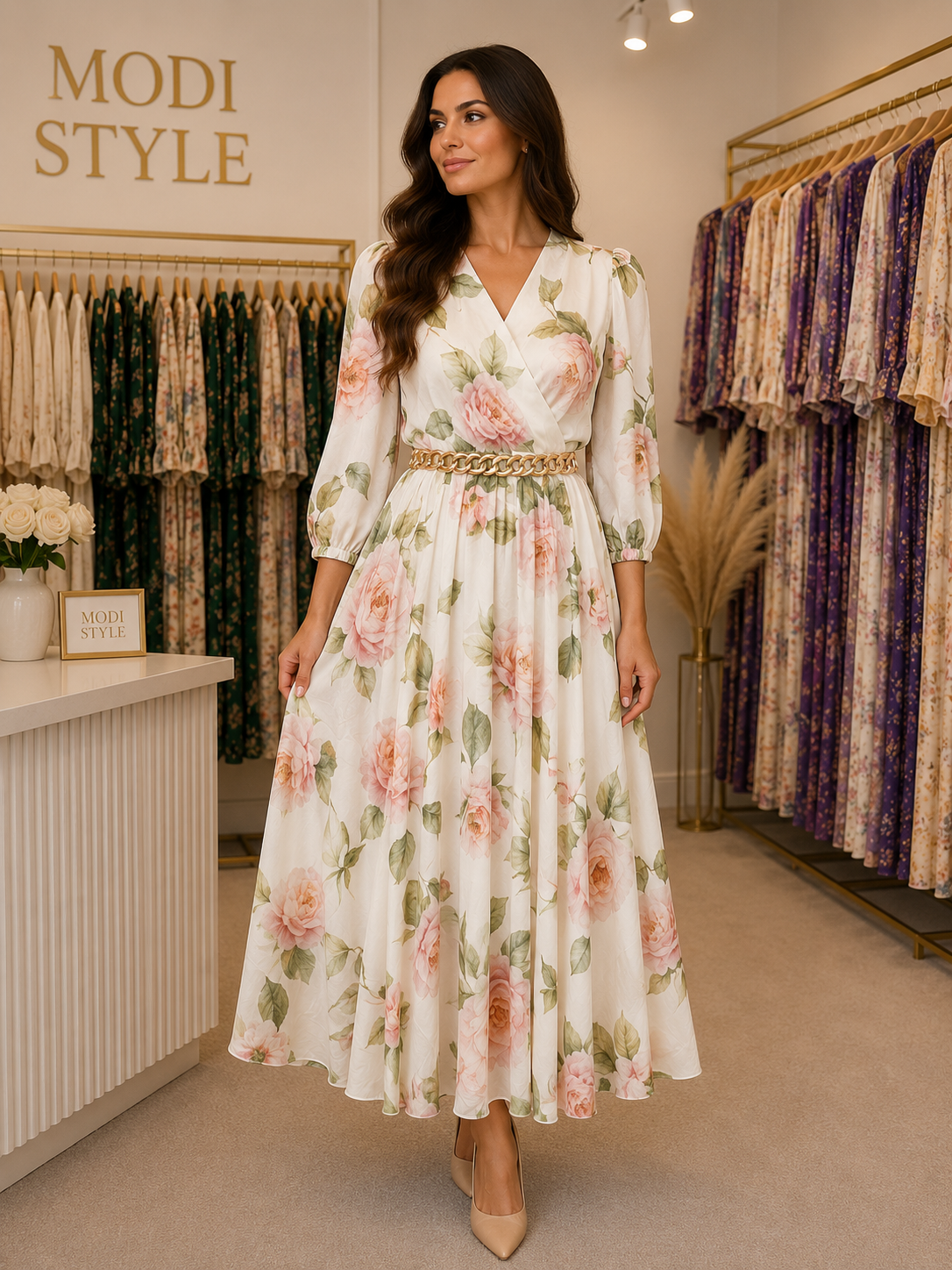 Rochie elegantă din satin