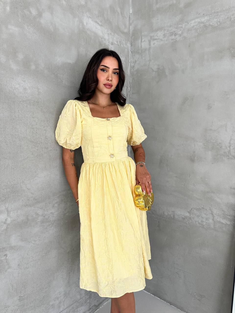 Rochie elegantă-galben